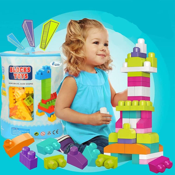 Build And Play Bluebird Blocks Construction Set - BLL - BL - 555 - 6 - Planet Junior