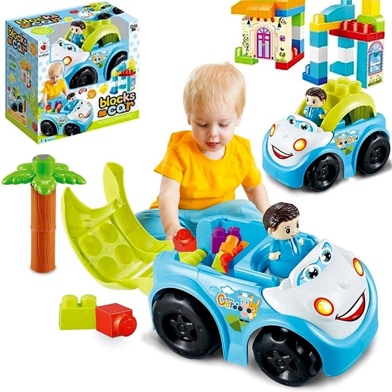 Building Blocks Blocks Car Set | 42 Pcs - BLL - BL - 313T - 63A NEW - Planet Junior