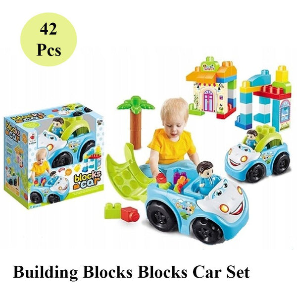 Building Blocks Blocks Car Set | 42 Pcs - BLL - BL - 313T - 63A NEW - Planet Junior