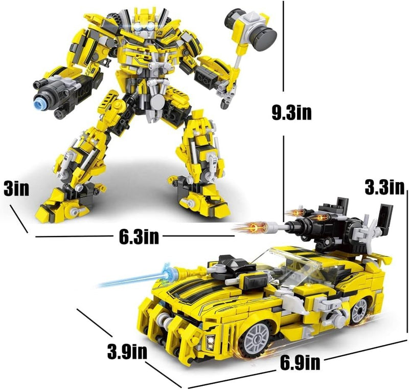 Bumblebee 2 - in - 1 Transforming Robot Lego Blocks - BLL - BL - 98478 - Planet Junior