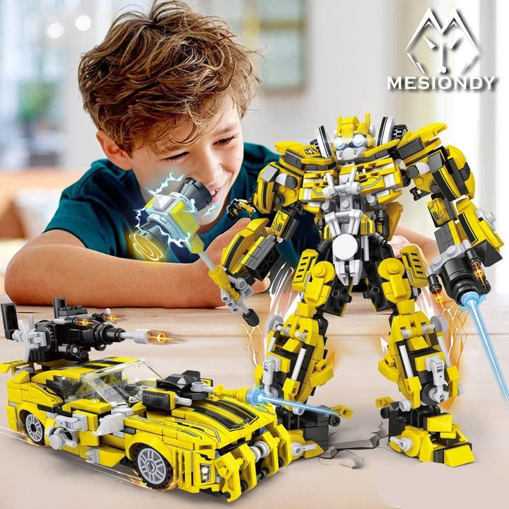 Bumblebee 2 - in - 1 Transforming Robot Lego Blocks - BLL - BL - 98478 - Planet Junior