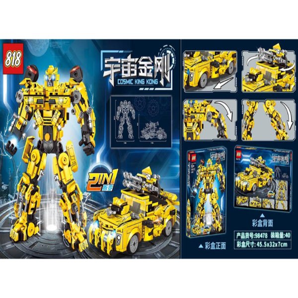 Bumblebee 2 - in - 1 Transforming Robot Lego Blocks - BLL - BL - 98478 - Planet Junior