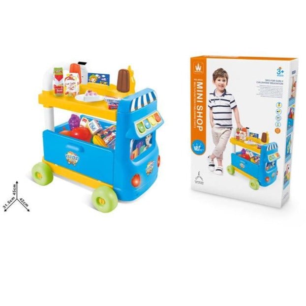 Bus Shape Shopping Trolley - BLL - MT - 034 - Planet Junior