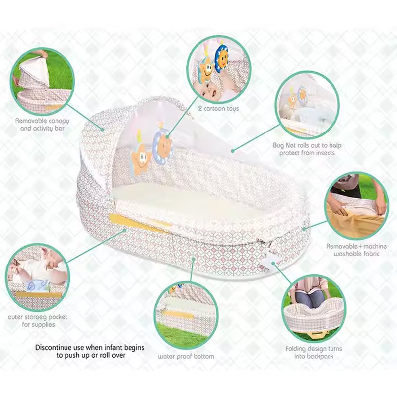 CarryNest Portable Baby Bassinet - BLL - BGG - 66522 - Planet Junior