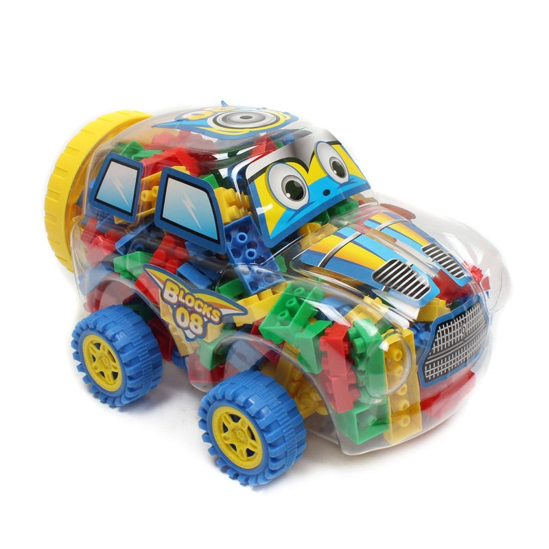 Cartoon Car Shaped Funny Blocks Building Set - BLL - BL - 138B - 6 - Planet Junior