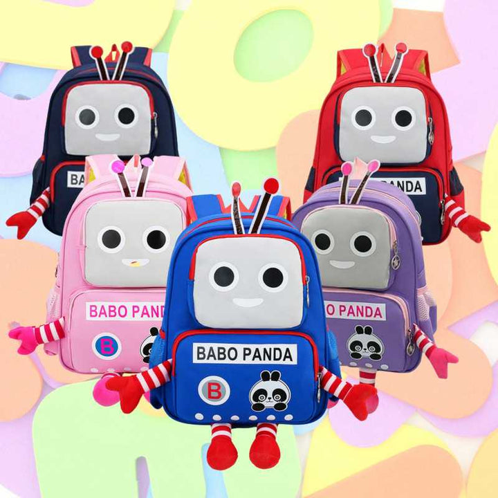 Cartoon Characters School Bag – Robot Design | 1 Pcs - SLT - PB25 - 133 - Planet Junior