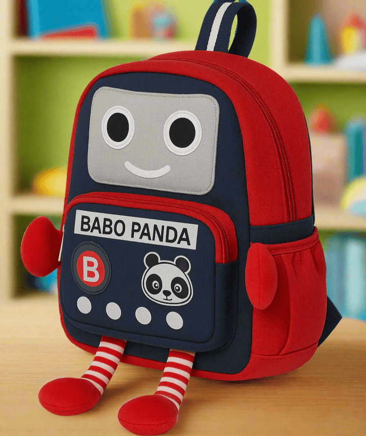 Cartoon Characters School Bag – Robot Design | 1 Pcs - SLT - PB25 - 133 - Planet Junior