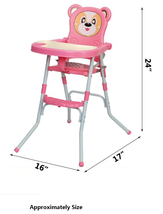 Cartoon Face Baby High Chair H - 2186 - BLL - H - 2186PINK - Planet Junior