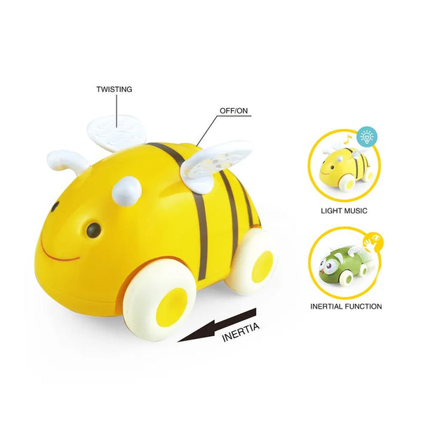 Cartoon Friction Car With Music Light - BLL - DK - 011Y - S - Planet Junior