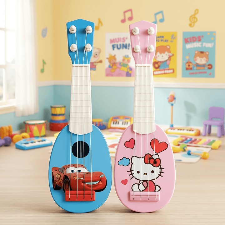 Cartoon Kids Mini Guitar Set - HFT-819-28AB-1 - Planet Junior
