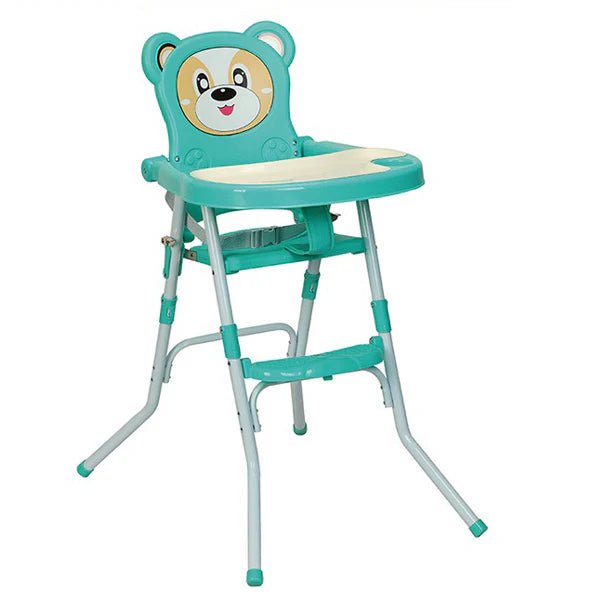 Cartoon Theme Foldable Baby High Chair - BLL - H - 113GRN - Planet Junior