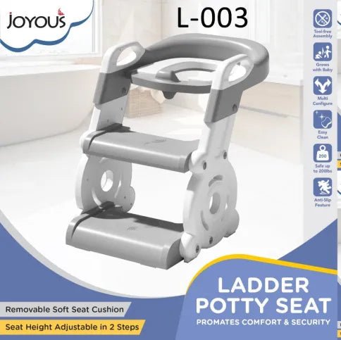 Child - Friendly Commode Ladder with Non - Slip Steps - DB - L003 - B - Planet Junior