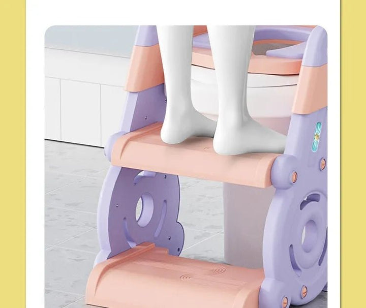 Child - Friendly Commode Ladder with Non - Slip Steps - DB - L003 - B - Planet Junior