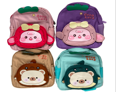 Children Backpack with Cute Animal Cartoon Print - SLT - PB25 - 130 - Planet Junior