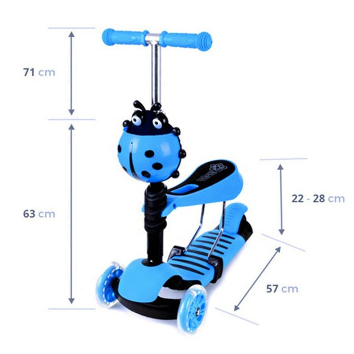 Children Scooty 3 - in - 1 – Scooter, Tricycle & Balance Bike in One - BLL-SKTY-0332PC - Planet Junior