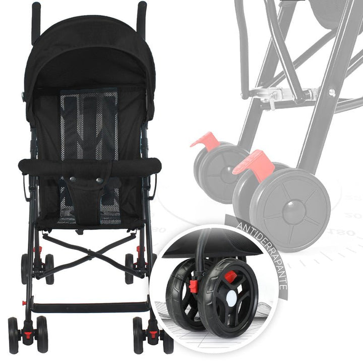 Classic Comfort Umbrella Stroller – Lightweight, Foldable & Travel - Ready - BLL - BG - 608S - Planet Junior