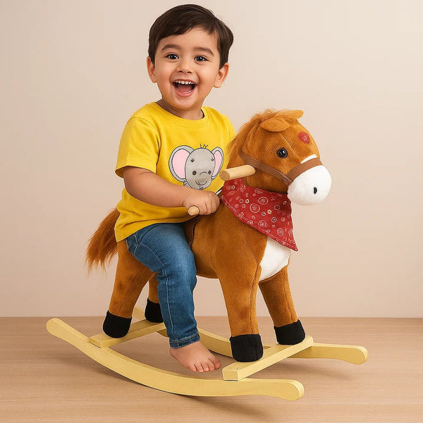 Classic Kids Rocking Horse with Smooth Motion - BLL - RH - 011M - Planet Junior