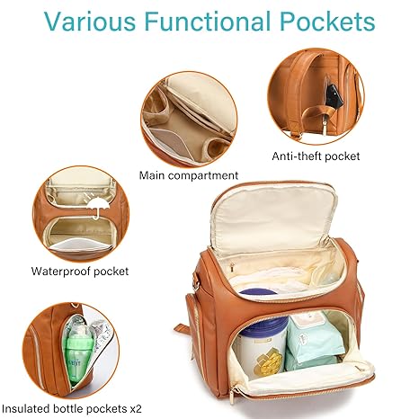 Classic Style Compact Toddler Diaper Bag - BLL - BGG - 796 - 30 - Planet Junior