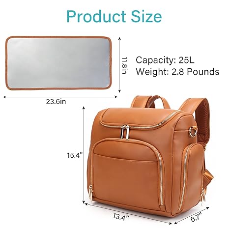 Classic Style Compact Toddler Diaper Bag - BLL - BGG - 796 - 30 - Planet Junior