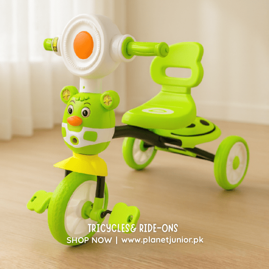 Classic Three - Wheel Kids Tricycle For Fun Rides - BLL - T - 657C - Planet Junior