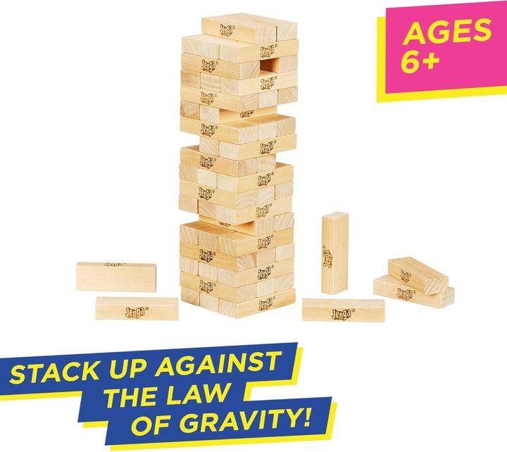 Classic Wooden Stacking Jenga Tower Game | For Kids & Family - UT-1519 - Planet Junior