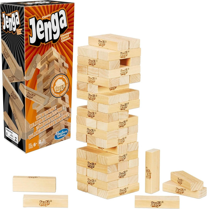 Classic Wooden Stacking Jenga Tower Game | For Kids & Family - UT-1519 - Planet Junior