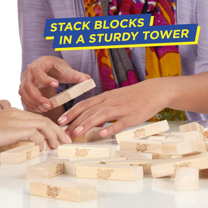 Classic Wooden Stacking Jenga Tower Game | For Kids & Family - UT-1519 - Planet Junior