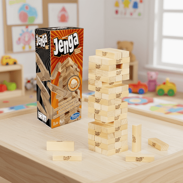 Classic Wooden Stacking Jenga Tower Game | For Kids & Family - UT-1519 - Planet Junior