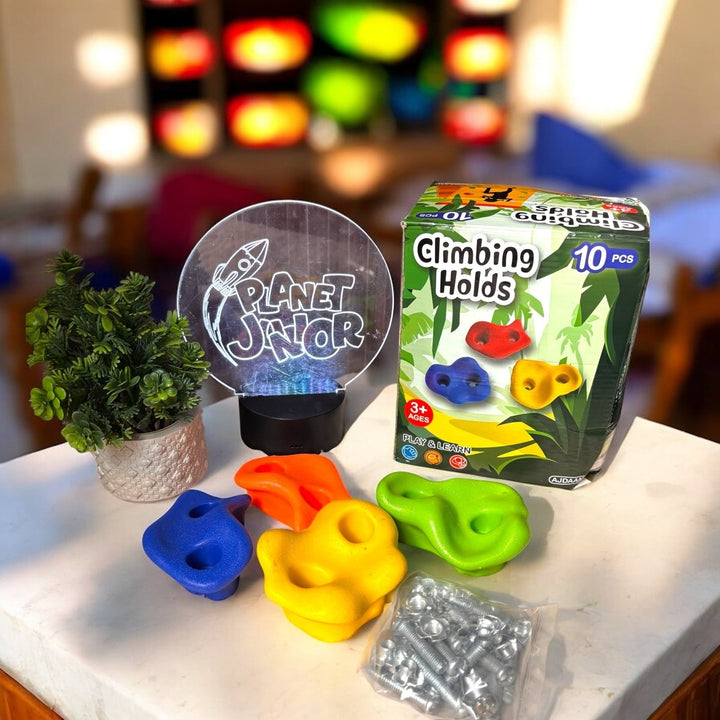 Climbing Wall Holds Set for Kids Outdoor Activity - AP241001A - Planet Junior