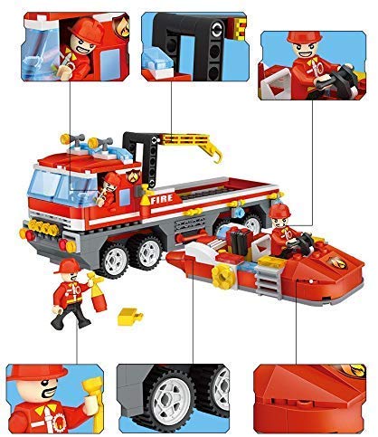 COGO Fire Truck Shaped Building Blocks - BLL - BL - 4136 - Planet Junior