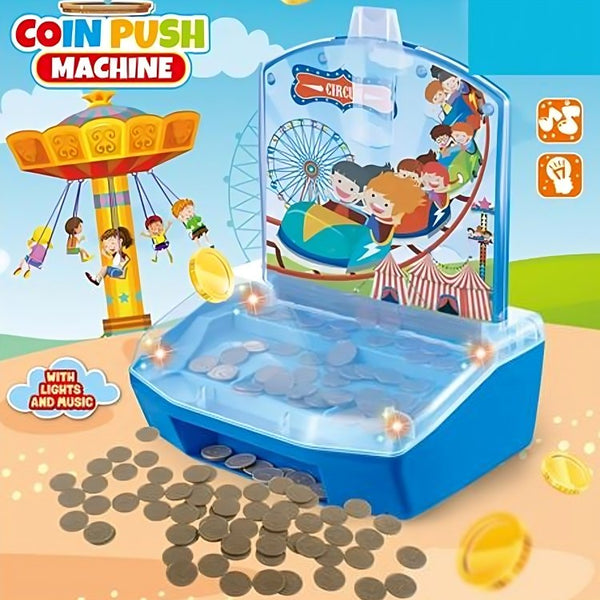 Coin Push Machine with Music and Lights - AKT80462 - Planet Junior