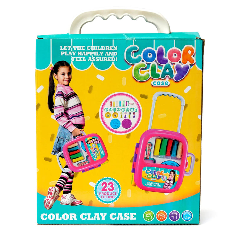 Color Clay Dough Suitcase | 23 Pcs - BLL - ET - 668 - 8 - Planet Junior