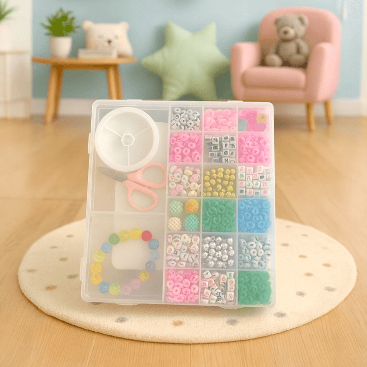 Colorful Beads & Bracelet DIY Craft Kit for Kids - mt - 179 - 2d - Planet Junior