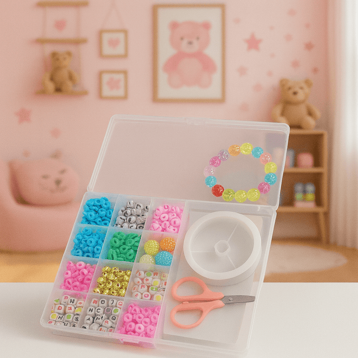 Colorful Beads & Bracelet DIY Craft Kit for Kids - mt - 179 - 2d - Planet Junior