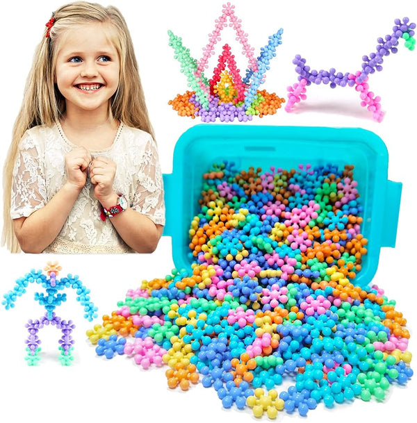 Colorful Building Set 400 Flower Blocks - LB1689 - 1 - Planet Junior