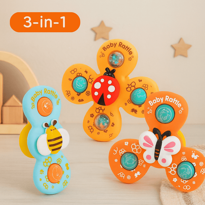 Colorful Cute Animals Design Spinner | Pack of 3 - 668 - 76 - Planet Junior
