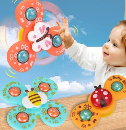 Colorful Cute Animals Design Spinner | Pack of 3 - 668 - 76 - Planet Junior