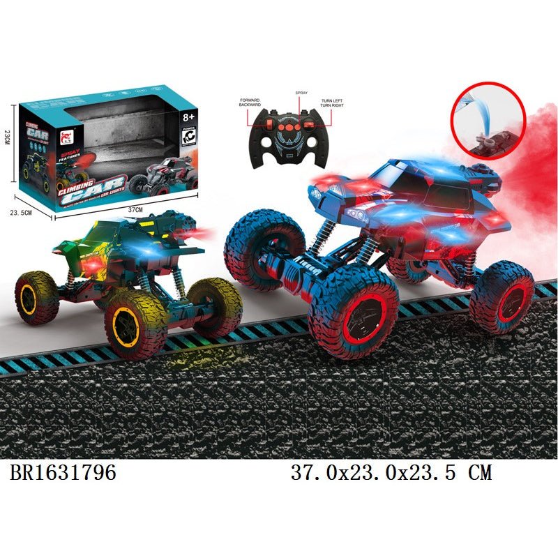 Colorful Off - Road Remote Control Stunt Car with Spray - BLL - RC - 022FN - Planet Junior