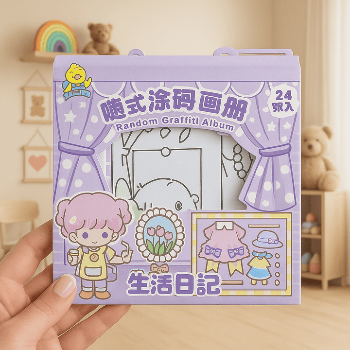 🎨 Coloring Drawing Patches – Random Graffiti Album - AS9628 - Planet Junior