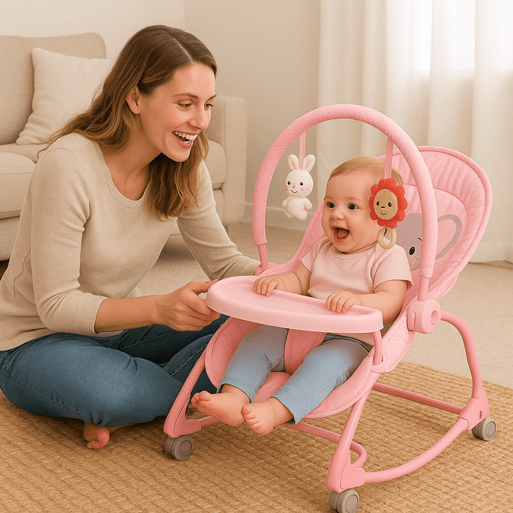 Comfort Baby Rocker with Wheels – Comfort & Mobility in One - BLL-BCR-69870C - Planet Junior