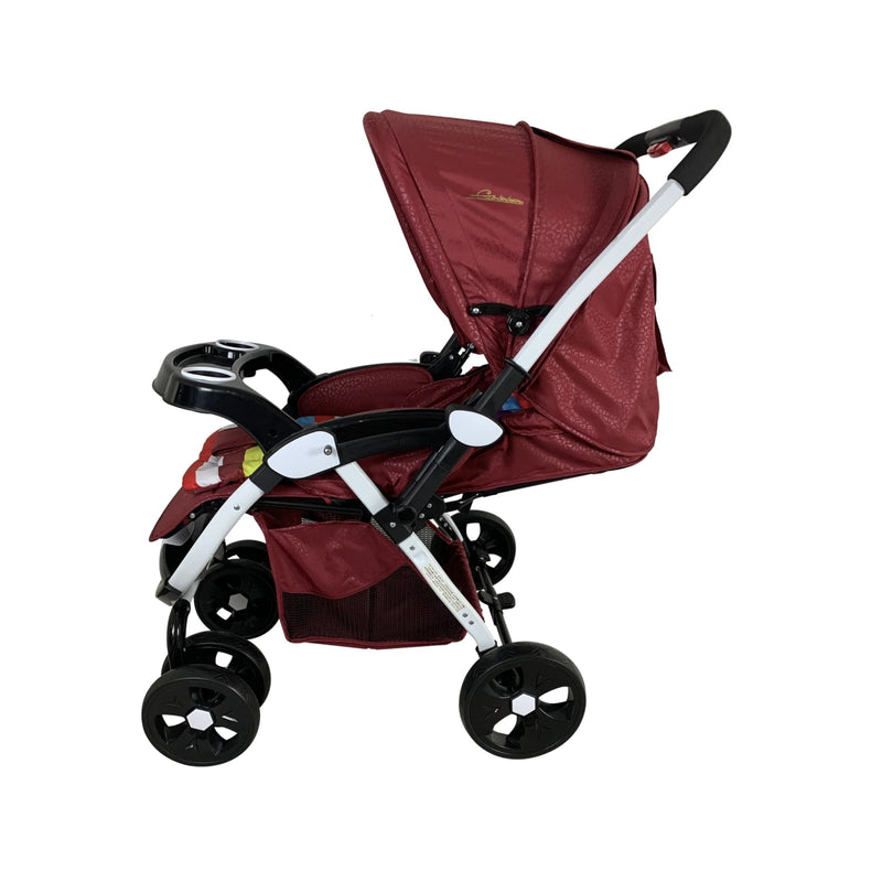 ComfortGlide Travel Stroller | 6 Wheels - BLL - S - 5X - WINE - Planet Junior