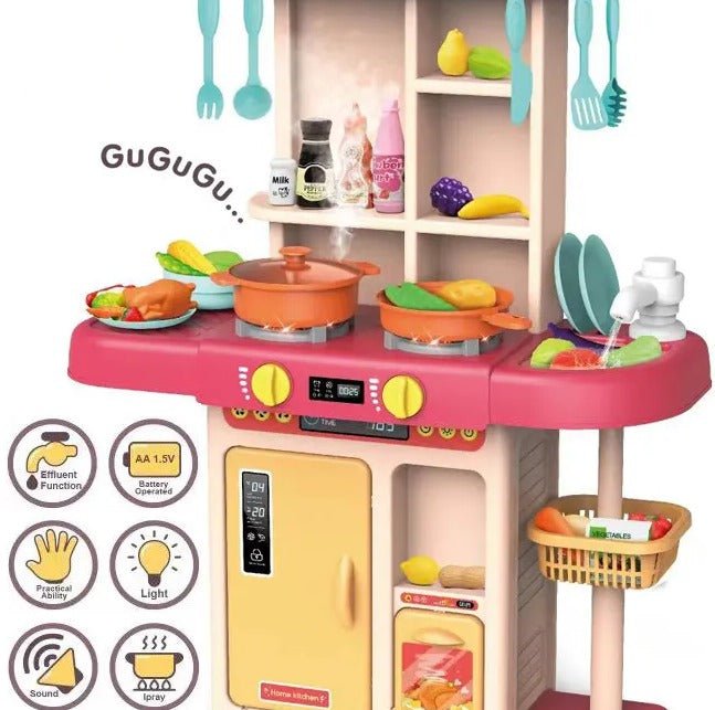 Complete 46 - Piece Kitchen Set with Lights & Cooking Sounds - RT713 - Planet Junior