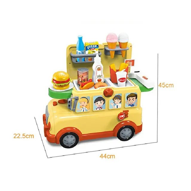 Cook and Travel Kids Bus Kitchen Play Set - BLL - GT - 853W - Planet Junior