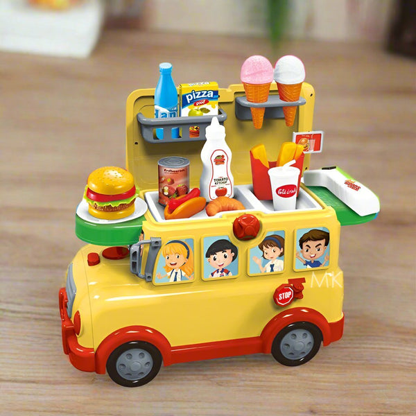 Cook and Travel Kids Bus Kitchen Play Set - BLL - GT - 853W - Planet Junior