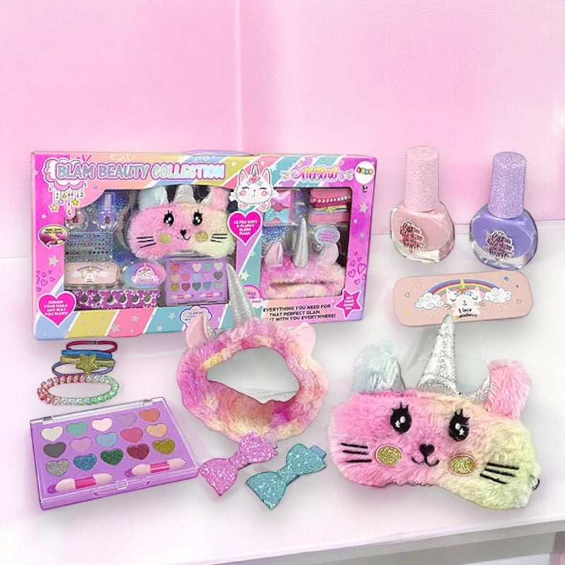 Cosmetic Beauty Set with Makeup Bag, Headband & Eye Mask - LD6135 - Planet Junior