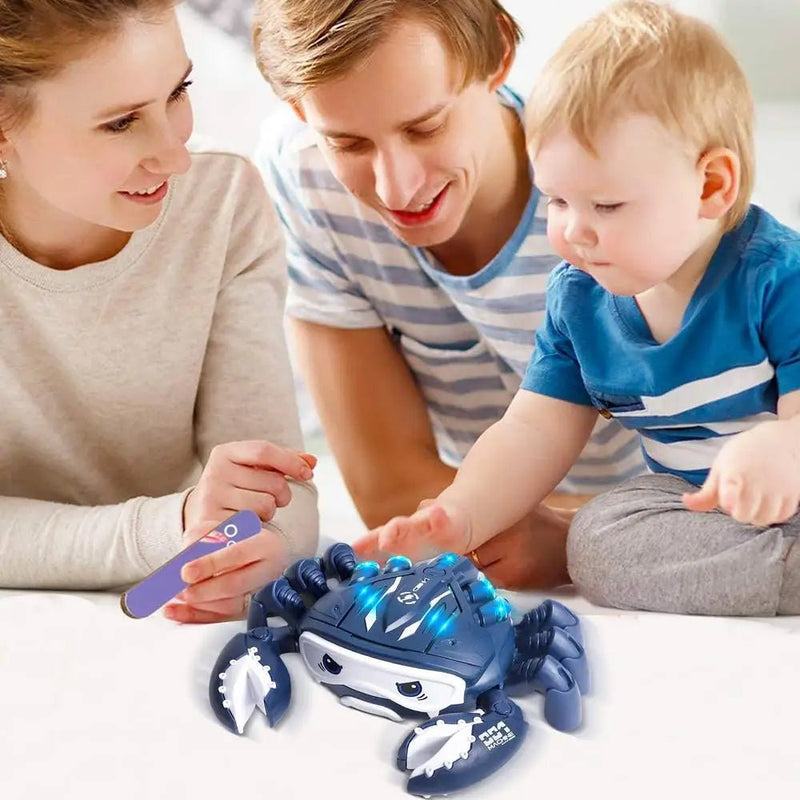 Crawling Crab Music and LED Light Walker with Auto Smoke Sensor - Planet Junior