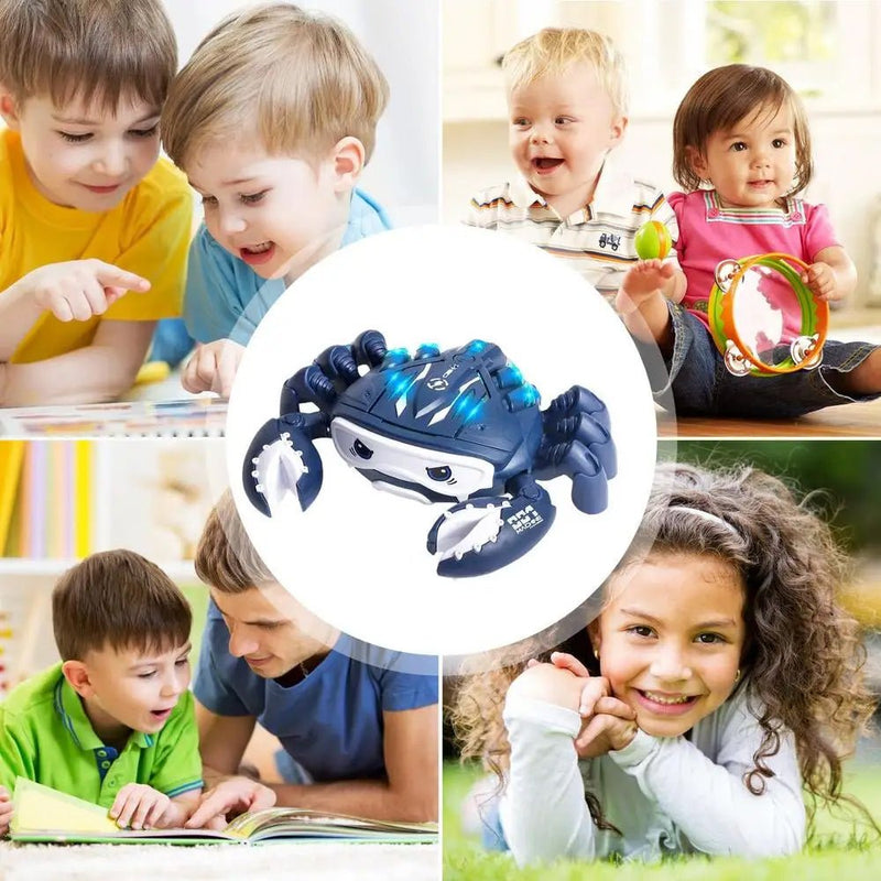 Crawling Crab Music and LED Light Walker with Auto Smoke Sensor - Planet Junior