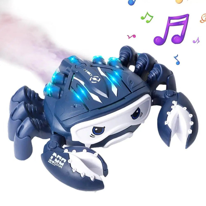 Crawling Crab Music and LED Light Walker with Auto Smoke Sensor - Planet Junior