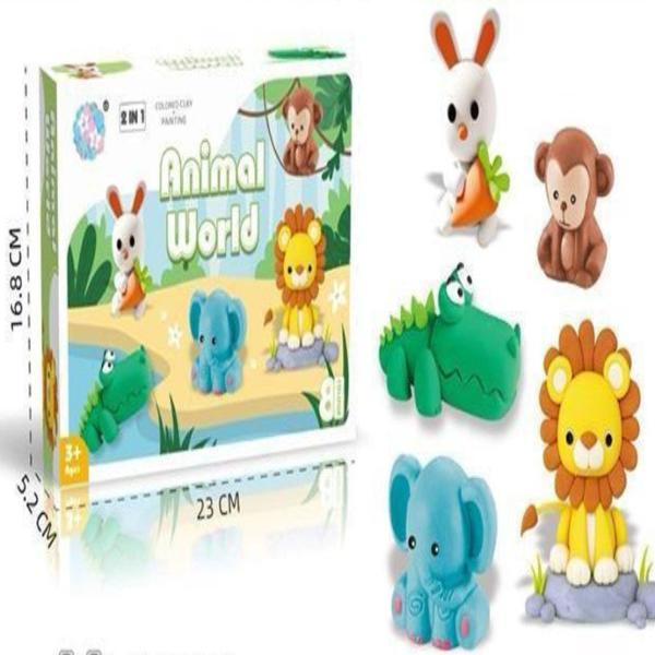 Creative Animals Clay Dough and Drawing Set - AKT009 - Planet Junior