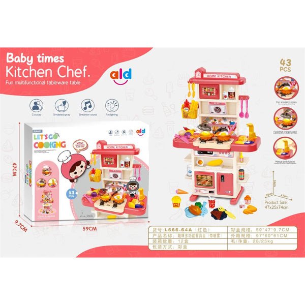 Creative Chef Cooking Play Set - BLL - GT - 666 - 64A - Planet Junior